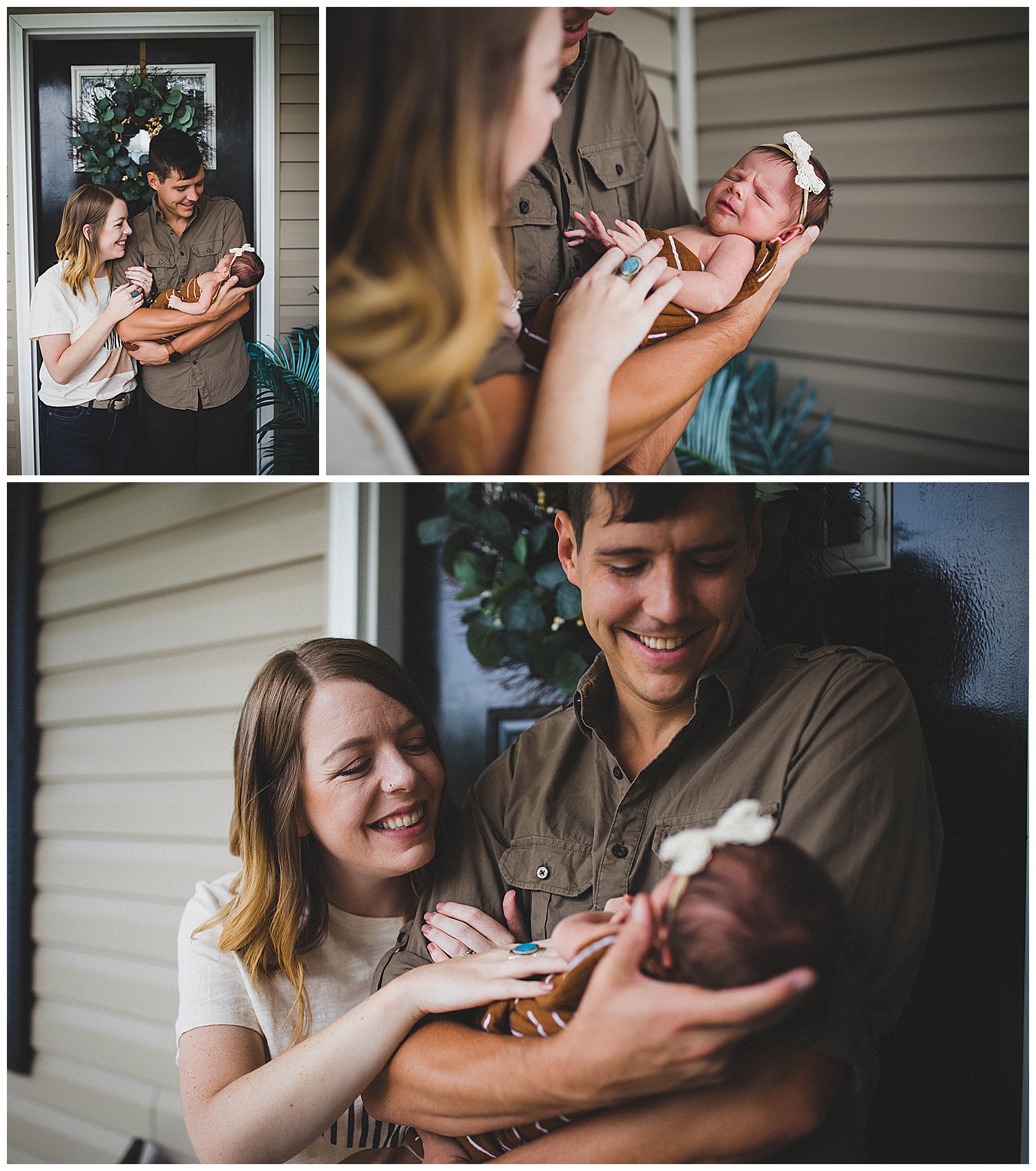 Newborn baby girl session, first home, Southwest Virginia photography