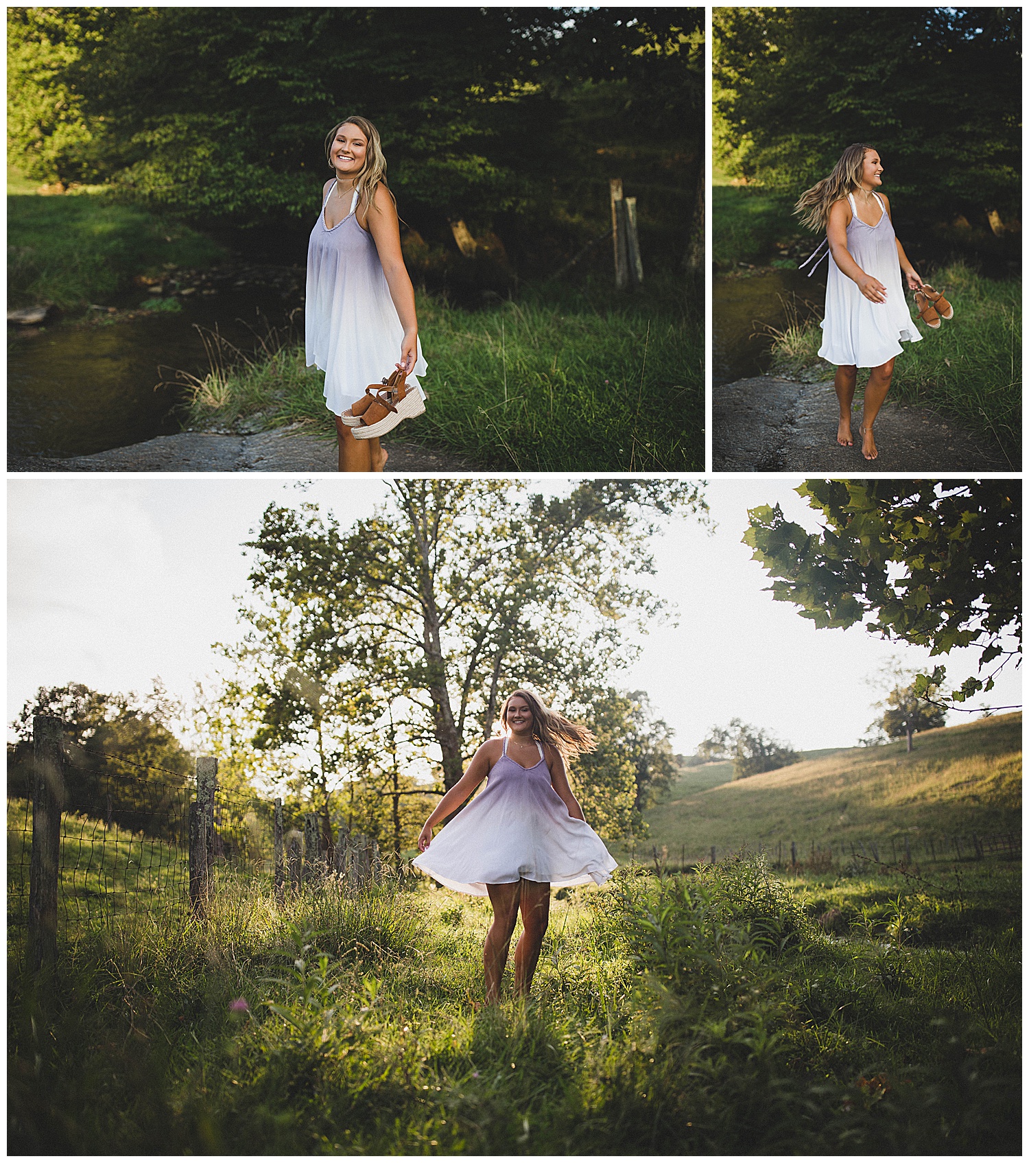 Sunset teenage girl pictures, Southwest Virginia photography 